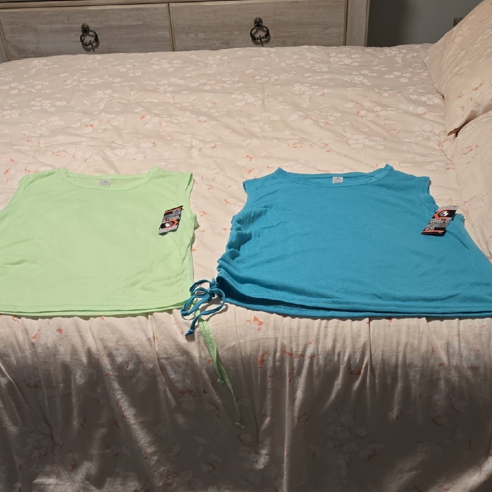 Sleeveless Muscle Tees - Green